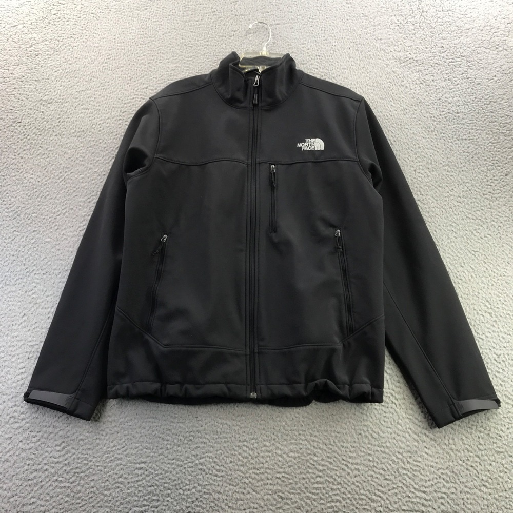 North Face Jacket Mens Medium Orange Gray Denali Fleece Retro Full Zip Polartec